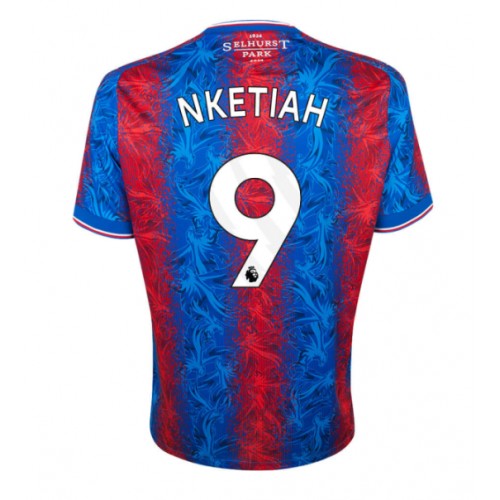 Fotbalové Dres Crystal Palace Eddie Nketiah #9 Domácí 2024-25 Krátký Rukáv